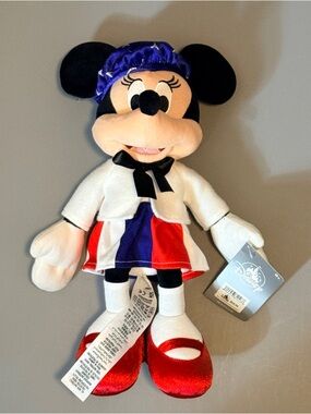 Disney Minnie Mouse Plush in Red, White & Blue Outfit